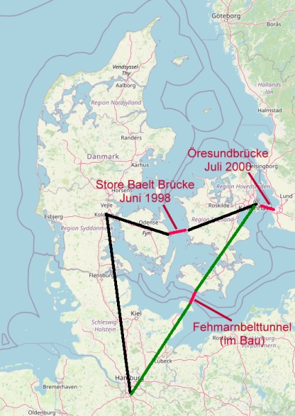 &Uuml;bersicht Beltquerungen